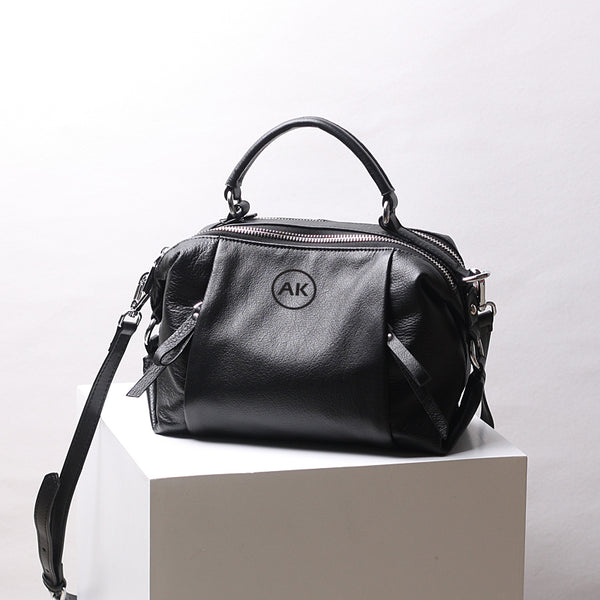 Full Grain Leather Shoulder Bag, Handmade Leather Bag for Women, Cow  Leather Backpack for Work