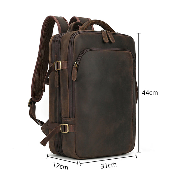 Laptop Backpack Faux Leather Backpack Mens Black Leather Backpack 16 Inch Handcrafted Genuine Leather, Spacious Durable Laptop Backpack Faux Leather Backpack Mens Black Leather Backpack 16 Inch Handcrafted Genuine Leather, Spacious Durable