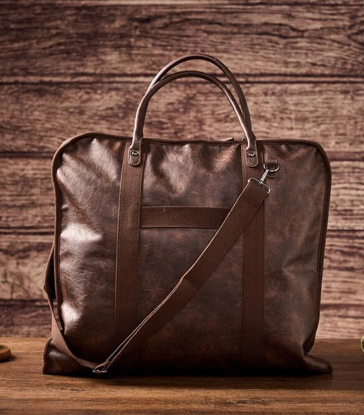 best mens garment bag for travel Personalized Leather Garment Bag, Water Proof Carry On Garment Bag for – RockCow Leather Studio