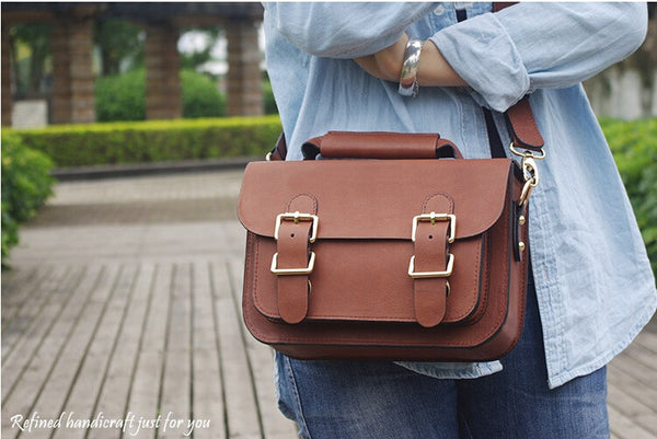 Leather Stylish Briefcase - Office bag