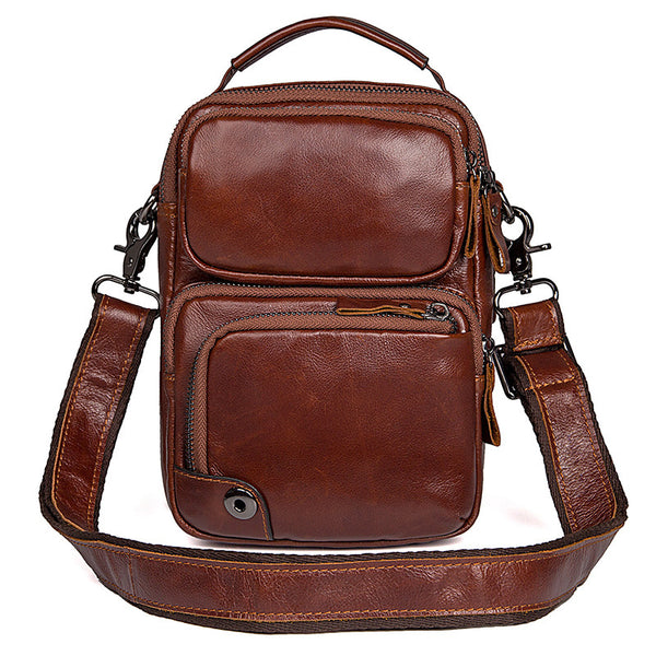 crossbody bag men travel Cross Bag For Man Vertical Messenger Bag Men Large Messenger Bags – RockCow Leather Studio