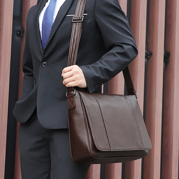 fahrradtasche männer Bike Messenger Bag Men Vintage Leather Bags Crossbody Side Bags For Mens 7338