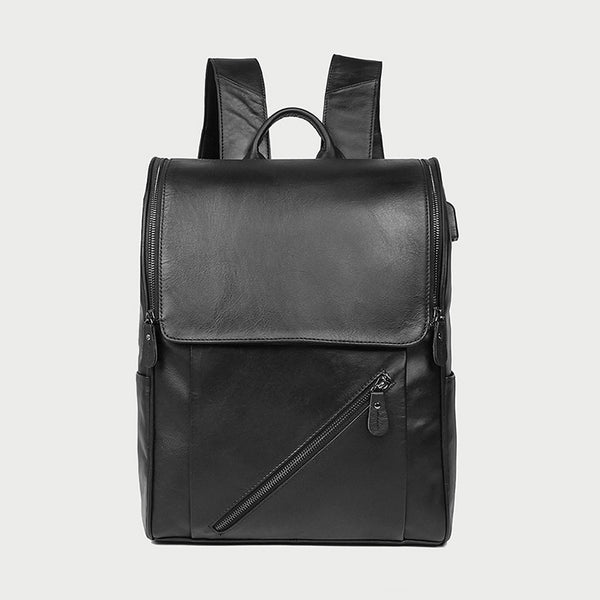 Full Grain Leather Backpacks Mens Travel Backpack Handmade Laptop Backpack Casual Leather School Backpack