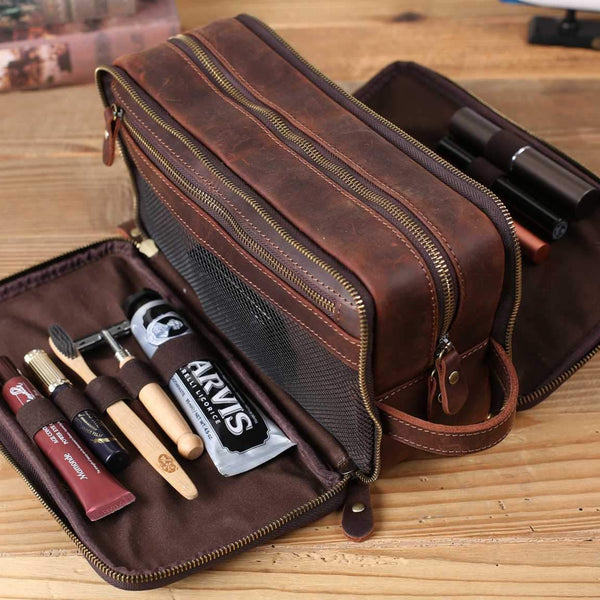 Canvas Toiletry Bag Vintage Travel Clutch Travel Bag Handcrafted Canvas  Toiletry Bag For Men Personalized, Shaving Kit Canvas Kit For Travel, Gift  For