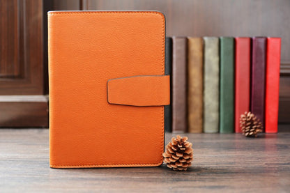 Custom Handmade Journal Book Diary Book Vegetable Tanned Italian Leather A5 Notebook D049 - ROCKCOWLEATHERSTUDIO
