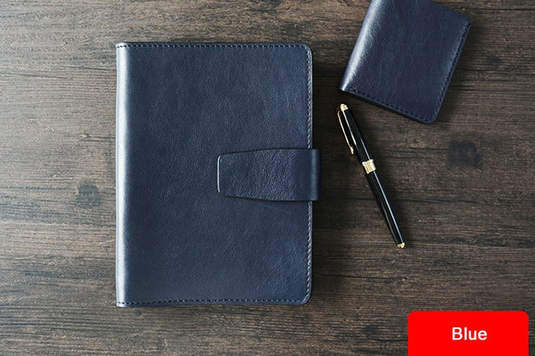 Custom Handmade Journal Book Diary Book Vegetable Tanned Italian Leather A5 Notebook D049 - ROCKCOWLEATHERSTUDIO