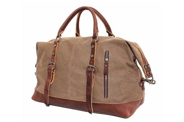 David - Mens Canvas Leather Duffle Bags