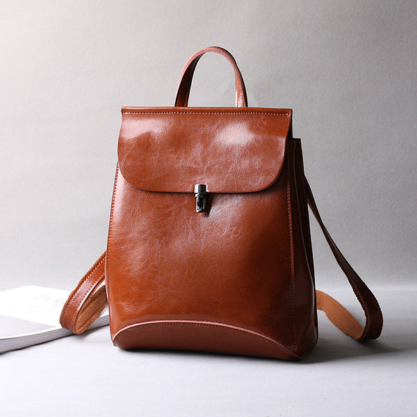 Leather Backpack Purse, Designer Backpacks for Women, Small Backpack Purse