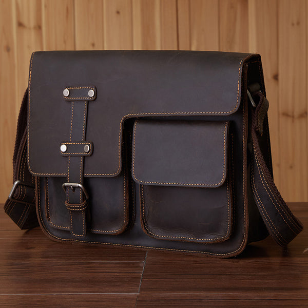 Side Bags For Mens Vertical Messenger Bag Mens Work Bags Cool Messenge –  ROCKCOWLEATHERSTUDIO