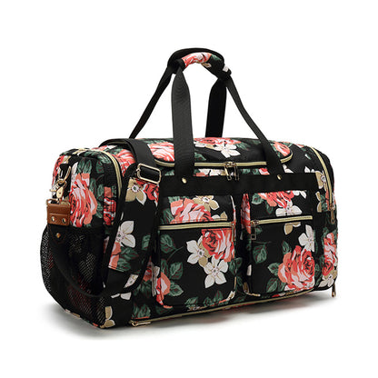 Flash Sale Canvas Travel Bag Canvas Duffle Bag Canvas Leather Overnight Bag