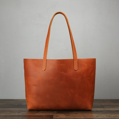 Handmade Women Fashion Leather Tote Bag, Vintage Shoulder Bag, Shopper Bag ZB01 - ROCKCOWLEATHERSTUDIO