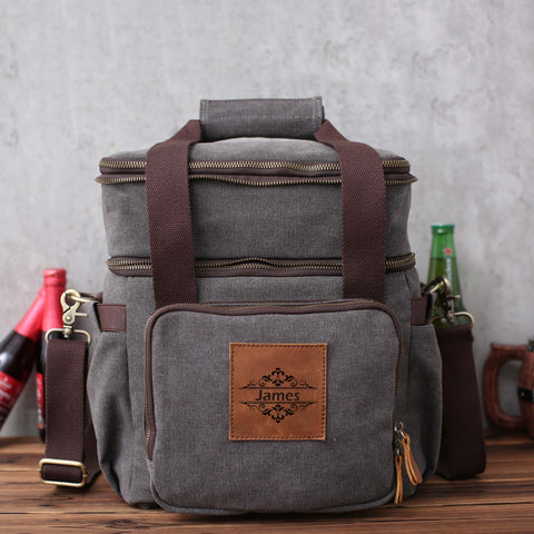 Personalized Groomsman Cooler Bag Beer Cooler Bag Insulated Lunch Cooler Bag Monogrammed Groomsmen Gift Christmas Gifts