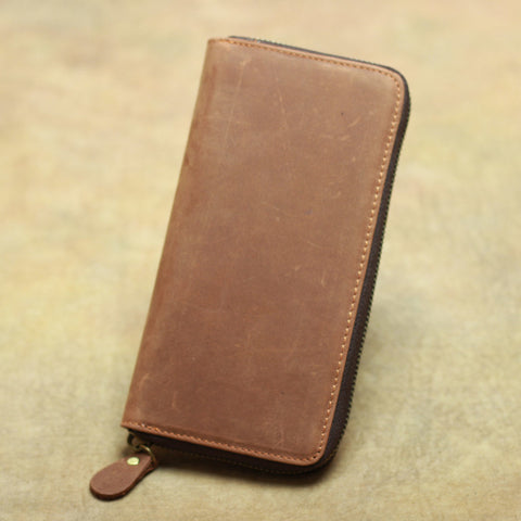 Custom Wholesale Full Grain Leather Wallet, Men Long Wallet, Money Purse Card Holders B-200
