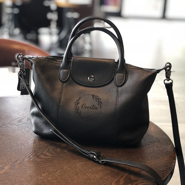 Sacs bandoulière en cuir pour femme, petit sac porté épaule en cuir, sac à main en cuir pleine fleur