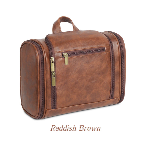 Personalized Toiletry Bag for Men, PU Leather Dopp Kit Travel Bag, Groomsmen Gift, Shaving Bag for Dad, Christmas Gift for Him