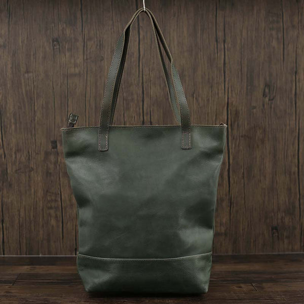 Flash Sale Full Grain Leather Tote Bag Large Leather Shoulder Bag Vintage Leather Handbag Work Tote Bag
