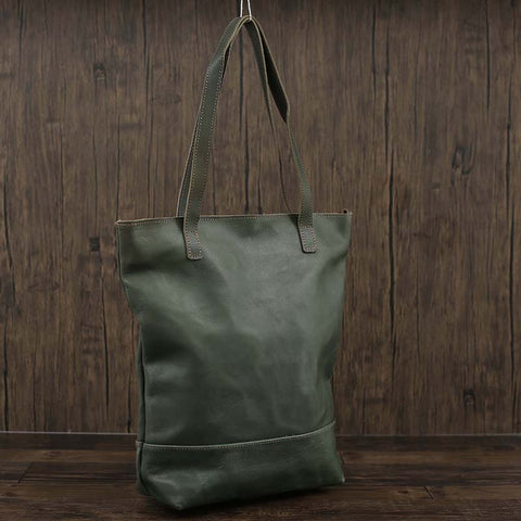 Flash Sale Full Grain Leather Tote Bag Large Leather Shoulder Bag Vintage Leather Handbag Work Tote Bag