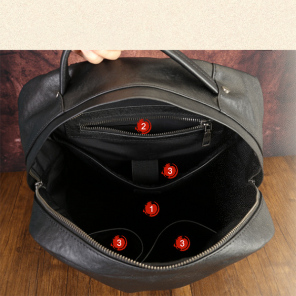 big black leather backpack mens Full Grain Men's Leather Backpack Handmade Trav – RockCow Leather Studio Style:Bus-1 and 2024 Canyon Outback Leather Goods, same streamlined design $50 - $100