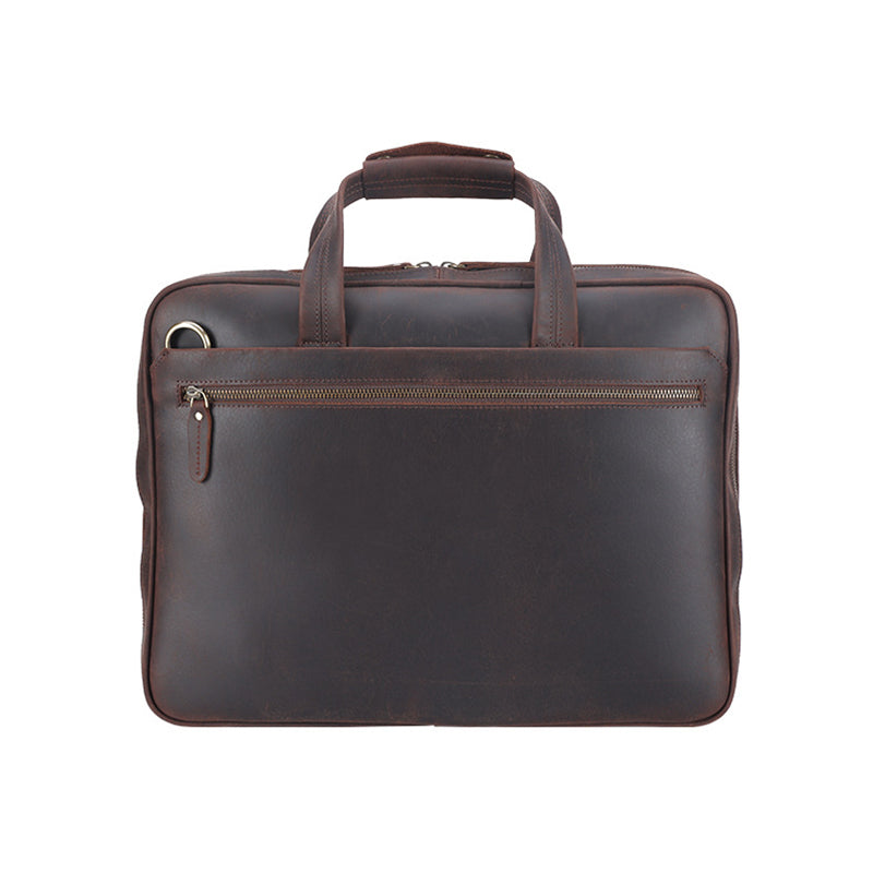 Quot;Karl" Portfolio Leather Large Briefcase