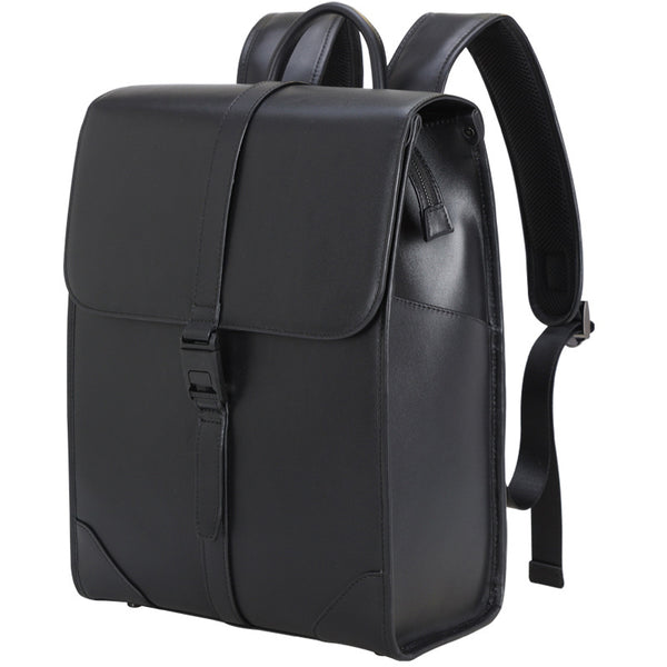 Full Grain Leather Men's Business Backpack 14 inch Laptop Backpack Bla – RockCow Leather Studio Full Grain Leather Men's Business Backpack 14 inch Laptop Backpack Bla – RockCow Leather Studio