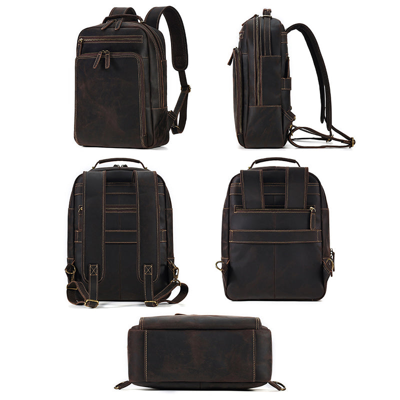 boulder ridge leather backpack black and brown Mason Workday Ballistic Nylon and features Boulder ridge leather backpack black