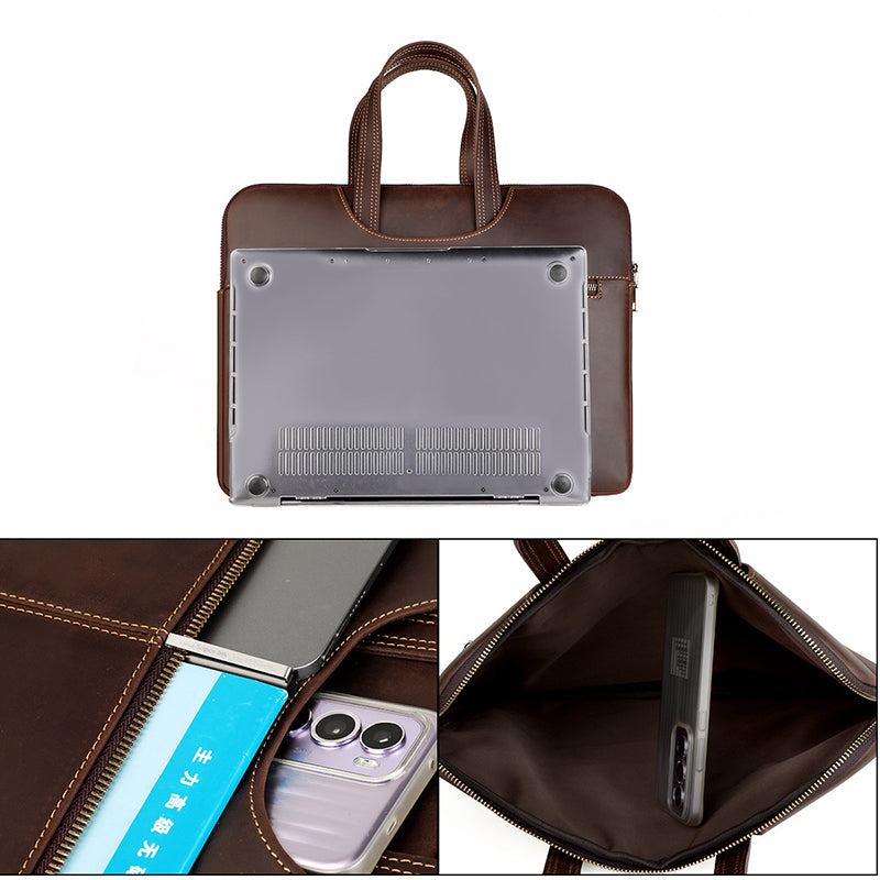 Leather Laptop Organizer Full Grain Leather Laptop Bag Leather iPad Ca