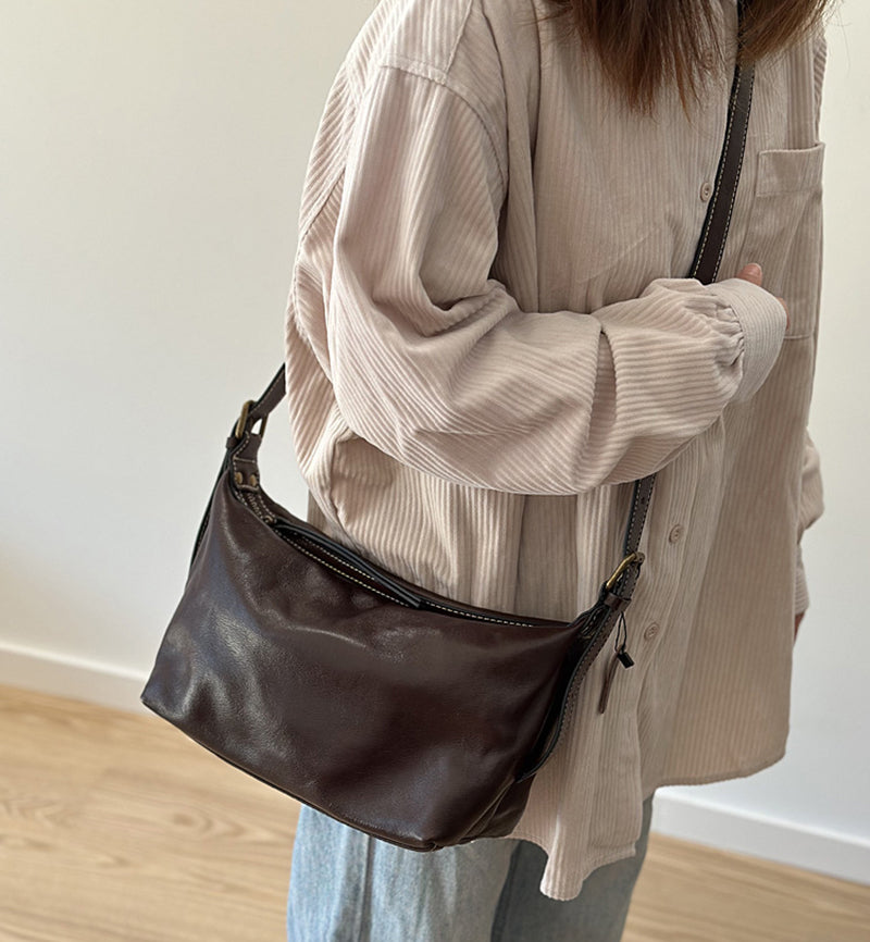 バッグ Santaku 6way grain leather shoulder bag Leather_Shoulder_Bag_Full_Grai
