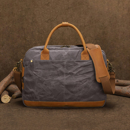 The Stanton Heavy Grade Waxed Canvas Messenger Large Laptop Bag – Cotswold  Hipster