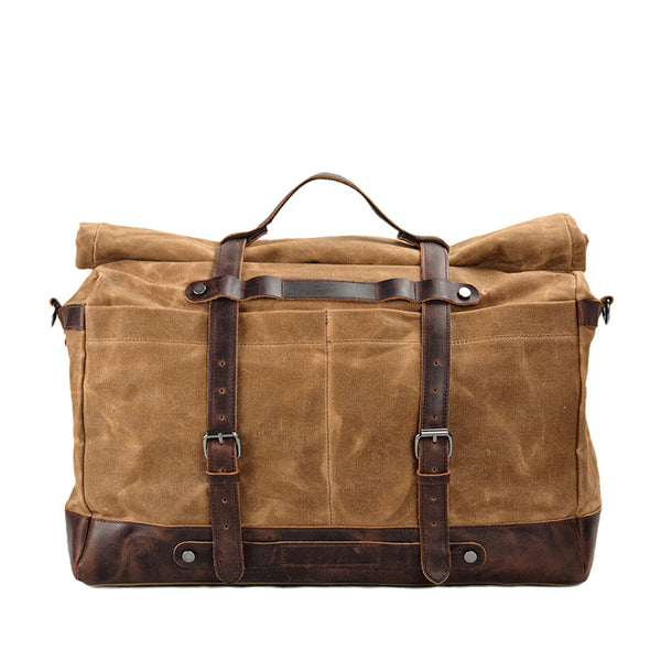 duffel bag waterprooffor travel Waxed Canvas Duffel Bag Waterproof Canvas Travel Weekend Bag Carry on Weekender Overnight Bag For Mens Green