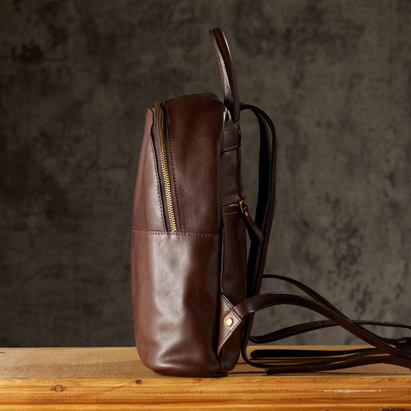 Women Vintage Genuine Leather Backpack, Designer Leather Backpack Purs – RockCow Leather Studio