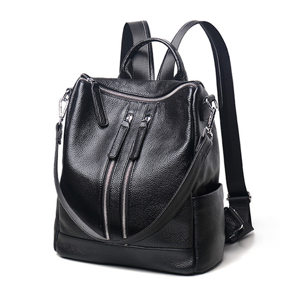 Women Leather Shoulder Bag, Convertible Backpack, Full Grain  display picture 3