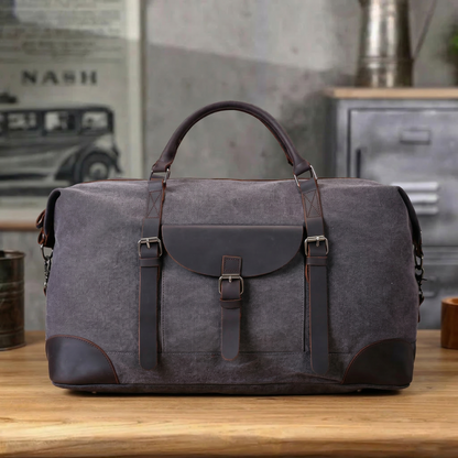 Waxed Canvas Overnight Bag, Duffle Bag, Holdall Bag, Sports Bag