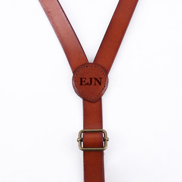 Men's Dark Brown Leather Work Suspenders / Wedding Suspenders / Handmade  Top Grain Leather Suspenders / Adjustable Snap Suspenders / Durable