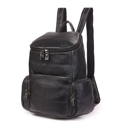 Genuine Leather Backpack, Fashion Double Shoulder  Bag For Women 7336 - ROCKCOWLEATHERSTUDIO