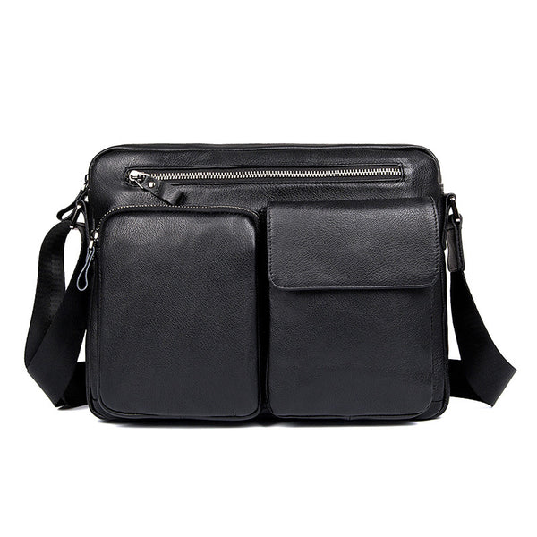 Top Grain Genuine Leather Mens Briefcase Business Messenger Bag New Fa ...