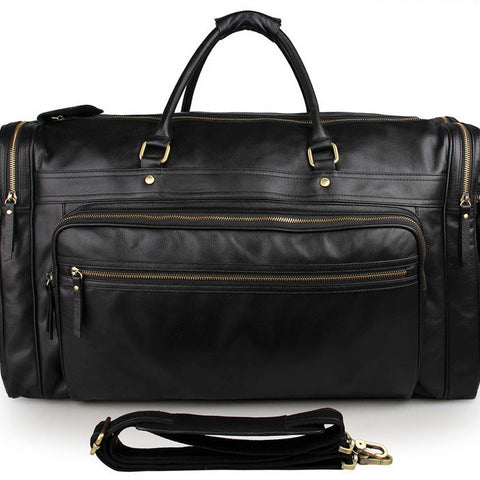 Handmade Full Grain Leather Mens Duffle Bag Chloe Handbags Handbag Brands 7317 - ROCKCOWLEATHERSTUDIO