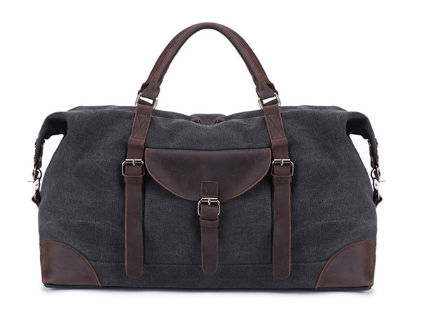 Canvas Duffle Bag ,Travel Duffel Bags, Canvas Weekender Bag – RockCow Leather Studio
