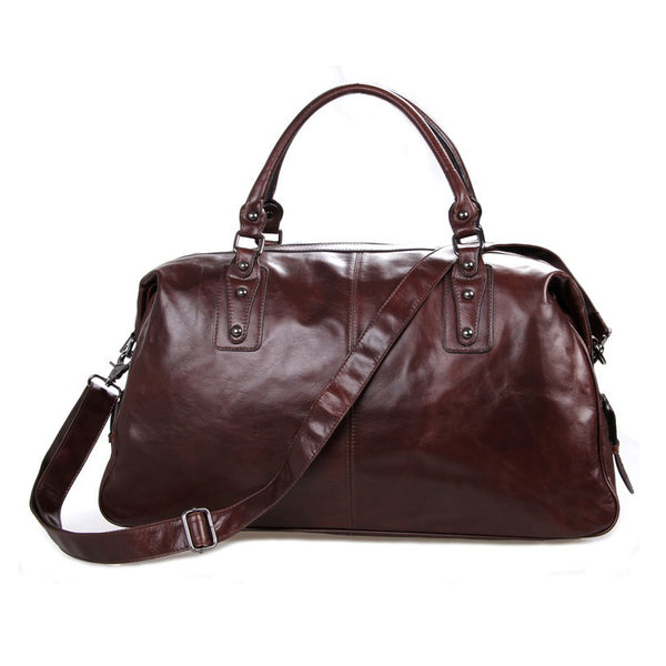 Designer Handbags Mens Leather Travel Bag Business Travel Luggage Bag 7071 - ROCKCOWLEATHERSTUDIO