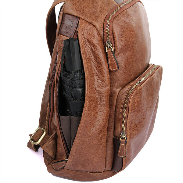 Full Grain Leather Backpacks, Mens Leather Backpack, Travel Backpack, – RockCow Leather Studio