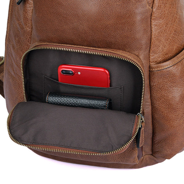 brown leather backpack purse target Full Grain Leather Backpacks, Mens Leather Backpack, Travel Backpack, – RockCow Leather Studio