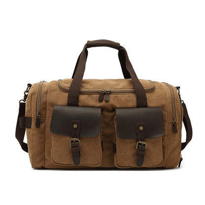 Canvas Retro Travel Bag Men Casual Canvas Tote Bag Canvas Shoulder Messenger Travel Bag