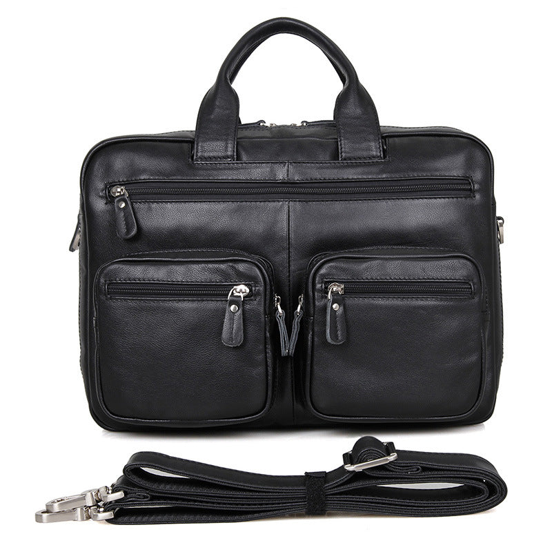 Big Capacity Laptop Messenger Bag Business Briefcase Men Leather Bags