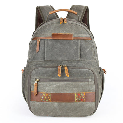 Waterproof DSLR Camera Backpack Canvas Travel Backpack Camera Backpack QSM3036 - ROCKCOWLEATHERSTUDIO