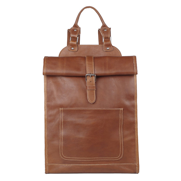 Brown Leather Backpack, Vintage Backpacks, Backpacks for Women - ROCKCOWLEATHERSTUDIO