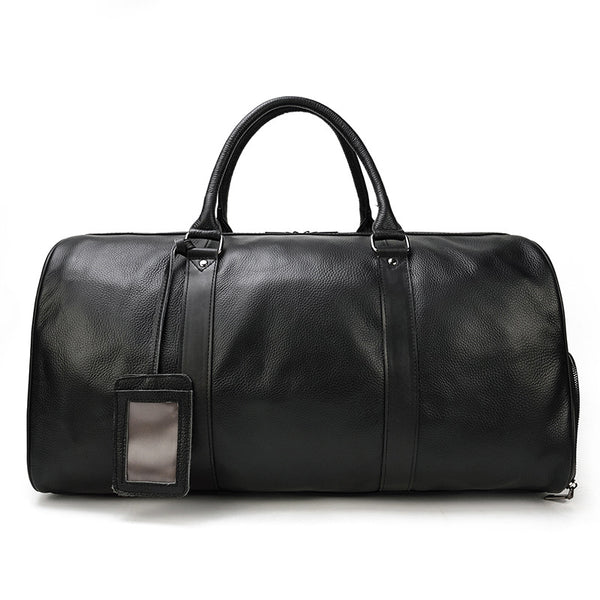 men's bags for travel Handmade Full Grain Leather Carry-on Bag, Vintage Men's Travel Duffle & Gym Bag Coffee