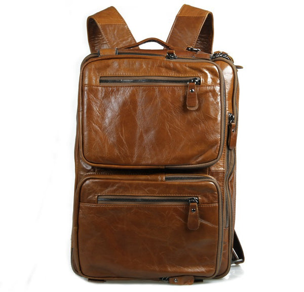 convertible leather backpack messenger bag Full Grain Leather Briefcase Convertible Leather Backpack Messenger Shoulder Bag Black