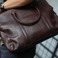 Handmade Men Leather Briefcase, Vegetable Tanned Leather Shoulder Bag –  ROCKCOWLEATHERSTUDIO