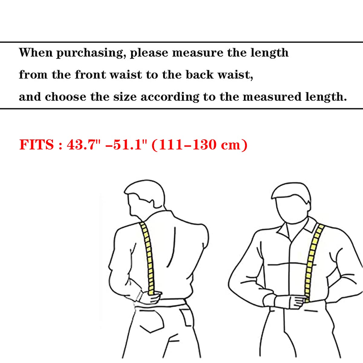 BeaverCraft Men's Adjustable Leather Suspenders Braces