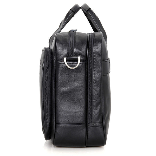 Big Capacity Laptop Messenger Bag Business Briefcase Men Leather
