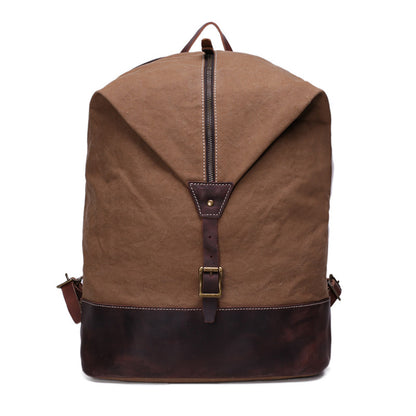 Unisex High School Canvas Backpack School Bag Travel Bag Laptop Bag YD2108 - ROCKCOWLEATHERSTUDIO